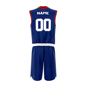 Custom Sublimated Basketball Jersey Set Green Purple V-Neck Sleeveless Moisture Wicking <b>Athletic</b> Wear for Men Adults - Product Image 4