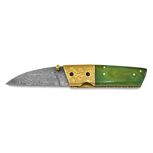 Handmade Damascus Steel Folding Pocket Knife Durable Outdoor Utility <b>Tool</b> <b>Camping</b> Hiking Fishing Travel Everyday Use - Product Image 4