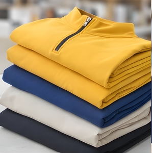 Custom Logo <b>Half</b> Zipper Cotton Fleece Pullover 400 GSM Heavyweight Winter <b>Sweatshirt</b> For <b>Men</b> Bulk Wholesale Supplier - Product Image 1