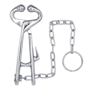 Premium Heavy Duty Stainless Steel Bull Nose <b>Holder</b> Livestock <b>Control</b> Tool for Professional Cattle and Horse Handling Farm Use - Product Image 5