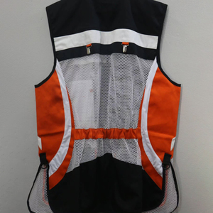 Chaleco de tiro al canto para hombre, transpirable, con malla y hombreras acolchadas, chaleco deportivo de tiro al canto con múltiples bolsillos, venta al por mayor OEM - Product Image 5