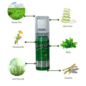 GREELUX GL01 Spray Bucal Herbal de Menta Fresca, Cuidado Bucal Instantáneo, Extracto Natural, Tamaño de Bolsillo Portátil, Larga Duración - Product Image 3