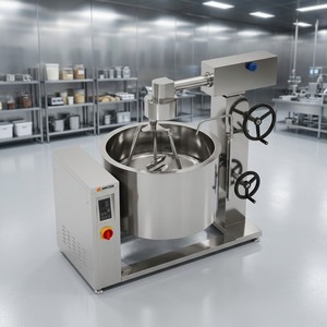 Olla de vapor con inducción y revestimiento giratorio Amicook 380V/440V, modelo automático para restaurante, con agitación profesional y antiadherente para hornear. - Product Image 6