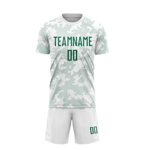 Uniforme de Fútbol de Alto Rendimiento, Jersey y Pantalones Cortos Ligeros, Tela que Absorbe la Humedad, Nombre del Equipo Personalizado, Unisex para Equipos Deportivos - Product Image 1