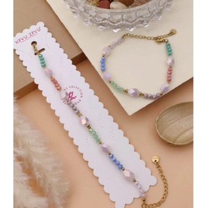 Indian Supplier Anti Tarnish Pastel <b>Crystal</b> Beaded <b>Bracelet</b> Elegant Colorful Jewelry <b>For</b> <b>Women</b> Daily Wear Office Party <b>for</b> Sale - Product Image 2