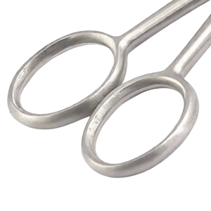 Tijeras para el vello de la nariz de 3.5 pulgadas con punta curva y redondeada, de acero inoxidable, seguras para recortar el vello de la nariz, orejas y rostro, herramienta de cuidado personal. - Product Image 4