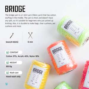 Fil à tricoter et à crocheter YARNA Bridge (300g) – Durable, raffiné, coloré, naturel, polyvalent, ludique, lavable, doux - Product Image 6