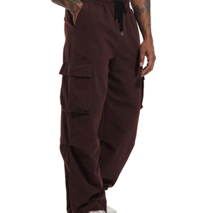 กางเกงคาร์โก้ผู้ชายหลายกระเป๋า กางเกงทำงานกลางแจ้ง กางเกงแฟชั่นคาร์โก้พร้อมกระเป๋าข้าง สำหรับขายส่งผู้ชาย - Product Image 5