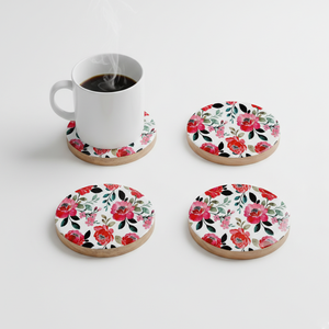Classic Style Quality Handicraft Mango Wood Coasters <b>Tea</b> Coffee Wine Table Accessories Enamel-Free Kitchen <b>Decor</b> From India - Product Image 5