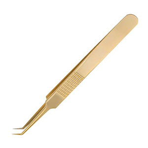 Pinzas Profesionales Antimagnéticas de Acero Inoxidable con Punta de Fibra de Alta Precisión para Extensión de Pestañas de Volumen - Product Image 4