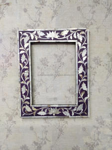 Marco de Fotos Personalizado con Incrustaciones de Hueso, la Elección Perfecta con Diseño de la India - Product Image 3