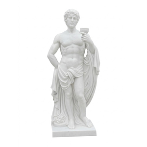 <span class=keywords><strong>Escultura</strong></span> Clásica Masculina de Mármol Blanco para Exteriores con Cáliz, Diseño Personalizado, Moldes para Esculturas de Jardín <span class=keywords><strong>en</strong></span> Venta - Product Image 1