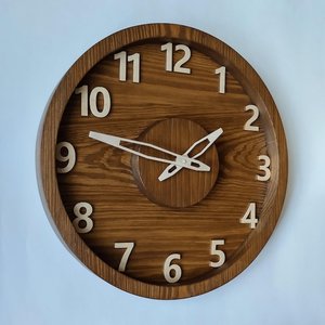 Rustic farmhouse wall <b>clock</b> best wooden handmade <b>clock</b> modern wood wall <b>clock</b> simple analog <b>clock</b> unusual country style wall <b>kit</b> - Product Image 3