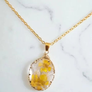 Collar de moda de resina con colgante largo, gargantilla punk de acrílico con cadena grande y gruesa para mujer, joyería artesanal de resina - Product Image 1