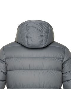100% Nylon Puffer <b>Jacket</b> with Stand Collar Patchwork Design <b>Waterproof</b> & <b>Winter</b> Ready - Product Image 4