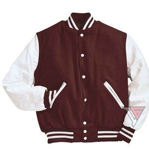 Blouson d'aviateur personnalisé Team Varsity pour hommes Tissu en laine et toile réversible imperméable Design d'hiver - Product Image 3