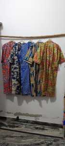 Robe kimono en coton pour femme, imprimé oiseaux, manches trois-quarts, fermeture à cordon, douce et à séchage rapide - Product Image 4