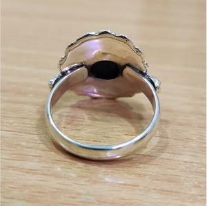 Vintage <b>Statement</b> Lapis Lazuli 925 <b>Silver</b> Gemstone <b>Ring</b> by JAIPUR <b>SILVER</b>-Everyday Wear Bulk Jewelry Manufacturer - Product Image 3