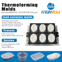 Molde de aluminio personalizado para dumplings congelados con termoformado automático, superficie pulida, servicio OEM/ODM para alimentos IQF