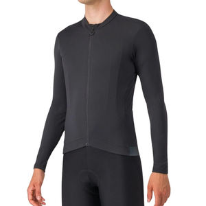 Maillot de cyclisme thermique personnalisé de haute qualité, unisexe, respirant, antibactérien, séchage rapide, manches longues, techniques d'impression, hiver - Product Image 1