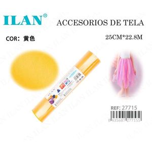 Tessuto a rete giallo Ilan 25 cm x 22,8 m per accessori di sartoria - Product Image 3