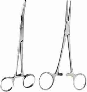 High Quality Hemostat Kelly Surgical Forceps Tool Hemostat Locking Clamps Forceps Curved/Straight Tip By Dentavex - Product Image 3