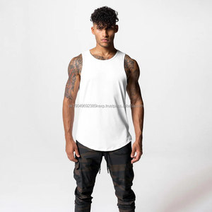 Hot Summer Sports Tank Top for Men Quick-Drying Fitness Gym Gear Customized Wholesale New Men's Tank Top Bottom - Product Image 1
