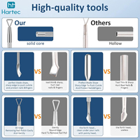 Kit de manucure en acier inoxydable de qualité médicale, best-seller, ergonomique, antidérapant, durable, pour le façonnage des ongles et le soin des cuticules