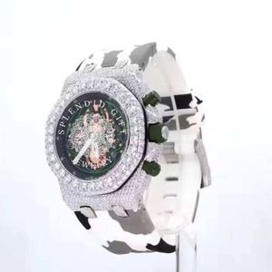 นาฬิกาเพชร Splendid Girl Jewelry ขนาด 28 มม. ระบบอนาล็อก ควอตซ์ มอยส์ซาไนต์ ตัวเรือนเงิน คริสตัลแซฟไฟร์ หรูหรา สำหรับทั้งชายและหญิง กลไก ETA กันน้ำ 10 เมตร - Product Image 5