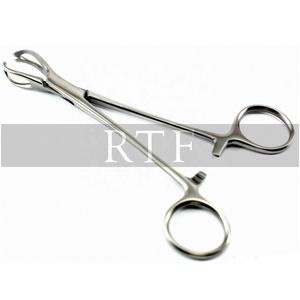 Fórceps de Cirugía Veterinaria de carril crudo a fino, pinzas rectas manuales de acero inoxidable de 16cm, instrumentos quirúrgicos - Product Image 5