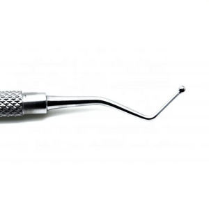 Instrumento Quirúrgico Dental, Cureta de Doble Extremo con Empuñadura Moleteada, Plateada, Clase I, Manual, Shuja Surgico - Product Image 6