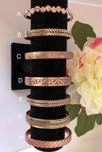 Pulseras de Cobre Sólido de Alta Calidad para Sanación, Brazaletes de Seda, Brazaletes de Cobre Puro 99.99% para Mujer, Juego de Brazaletes - Product Image 2