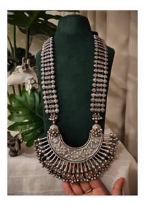 จี้เพชรทรงใหญ่ดีไซน์สวยหรู พร้อมสร้อยคอยาวแบบปาตตา |   เครื่องประดับสไตล์โดดเด่นสะดุดตา |   โดริแบบปรับได้ - Product Image 2
