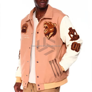 Wholesale <b>Varsity</b> <b>Jacket</b> <b>Men</b> Custom Logo Embroidery Puff Print Chenille Patch <b>Jacket</b> - Product Image 6