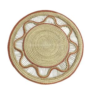 Napperon de vaisselle en jonc de mer de style vintage écologique Vase en bambou Tapis et tampon tissé en jonc de mer naturel Vente en gros Vietnam - Product Image 4