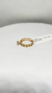 Bague pour femme en or 14 carats de qualité supérieure avec diamants naturels de couleur HI et de pureté SI, 0,19 ct, plaquée rhodium, légère et luxueuse - Product Image 2