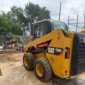 Chargeuse compacte sur pneus Cat 236D, mini-chargeuse sur pneus, accessoires de godet, diesel, engin de construction compact, prix abordable - Product Image 3