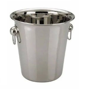 Nuevo Cubo Decorativo Grande y Resistente para Hielo y Cerveza, con la Mejor Forma, Galvanizado, para Fiestas y Almacenamiento - Product Image 1