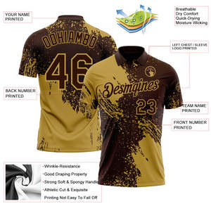 เสื้อโปโลเบสบอลแบบซับลิเมชั่นสั่งทำพิเศษสำหรับผู้ชาย แห้งเร็ว ผลิตจากโพลีเอสเตอร์ พิมพ์ชื่อทีม แขนสั้น ปกคอเสื้อพับได้ เสื้อกีฬาสำหรับผู้ใหญ่ - Product Image 3