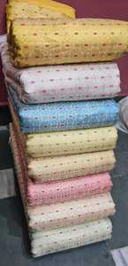 ผ้าไหมบาเนราสลายโบรเคดแบบเป็นมิตรต่อสิ่งแวดล้อมสำหรับชุดส่าหรีผู้หญิง ชุดเดรส ชุดราตรี ชุดงานเทศกาล แบบดั้งเดิมของอินเดีย - Product Image 4