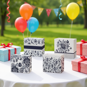 Borse Regalo Retrò Portatili (12 Pezzi) con Stampa Digitale su Carta per Regali Promozionali e Uso Festivo - Product Image 3