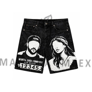 Shorts de mezclilla de alta calidad, personalizados, modernos y frescos, hechos de 100% algodón, ecológicos y transpirables. - Product Image 3