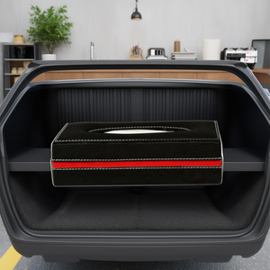 ที่ใส่กระดาษทิชชู่ในรถยนต์สีดำ/เขียว ยี่ห้อ Amato Automotive สำหรับใส่ในท้ายรถและช่องเก็บของ - Product Image 3