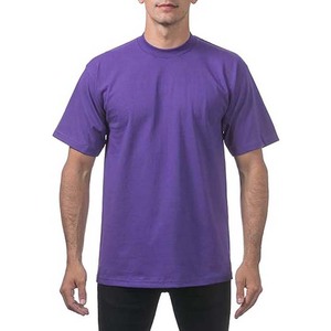 Chemises de couleur violette pour hommes, style streetwear, coton respirant, grande taille, manches courtes, col rond, t-shirts pour hommes - Product Image 1