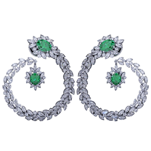 Synthetic Stud Silver Diamond <b>Earrings</b> Round shape Natural And Lab Grown Diamonds - Product Image 1