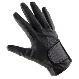 Gants de golf en microfibre noire, paume en mesh respirant, antidérapants, fermeture auto-agrippante, logo personnalisé, unisexe, sport, gants OEM - Product Image 2