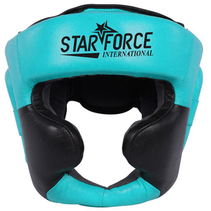 Casque de boxe intégral personnalisé, logo réglable, PU/EVA/Cuir, protection durable, écologique, toutes saisons, Muay Thai MMA - Product Image 4