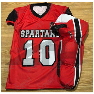 Uniformes de football américain en gros les plus vendus, grandes tailles, logo frontal, taille personnalisée, 100 % polyester, nouvelle mode - Product Image 1