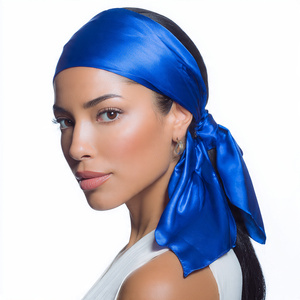 ผ้าโพกศีรษะดูแร็กพิมพ์ลาย OEM ผ้าไหมซาติน 100% ผ้าพันศีรษะดูแร็กแบบซับลิเมชั่น ลายกะโหลก สำหรับผู้หญิง - Product Image 6