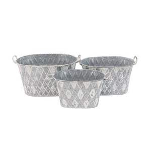 Maceta de Hierro Galvanizado Estilo Americano con Asa, Forma Redonda, para Decoración de Jardín, Balcón y Hogar - Product Image 5